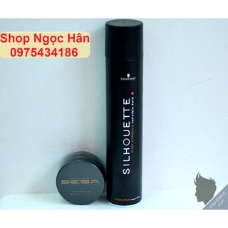 Combo Gôm Silhouette và Sáp Seba Chất Lượng