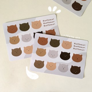 Set sticker mèo cảm xúc