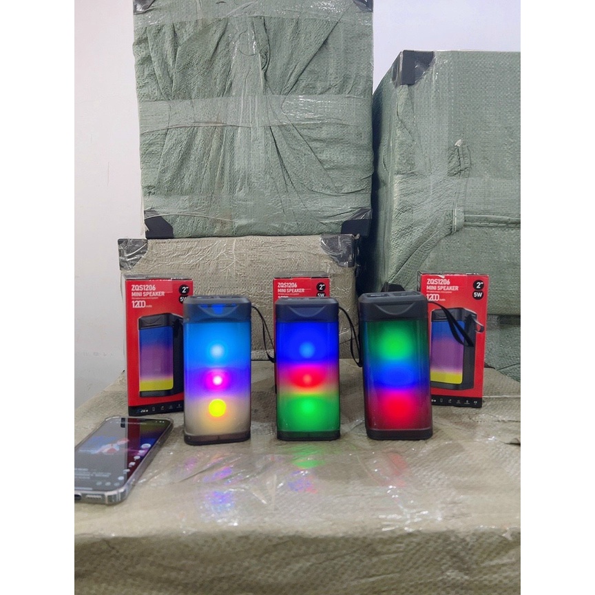 Loa Bluetooth ZQS-1206 cực đẹp,âm thanh hay,công suất lớn