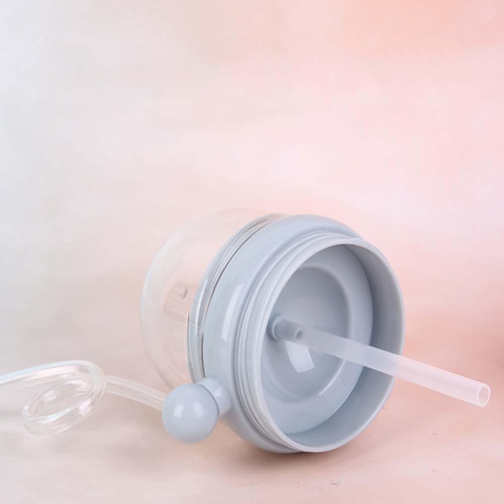 Bình Nước Hình Cá Voi Hoạt Hình Vui Nhộn Kèm Ống Hút Tiện Dụng Cho Bé