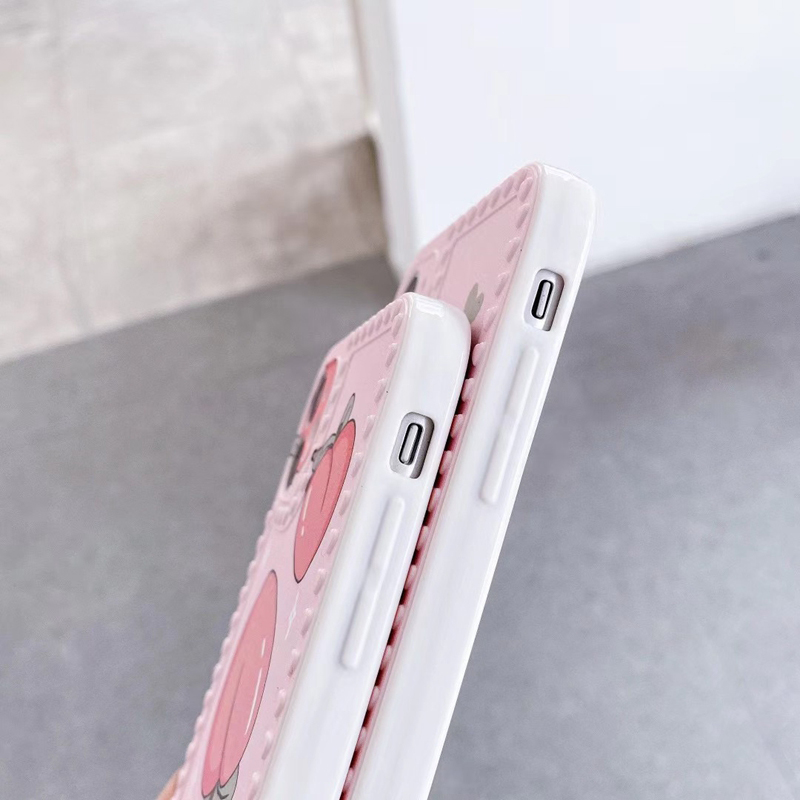 Ốp điện thoại TPU chống sốc viền hình quả đào iPhone 12 12pro 12promax 7plus 8 plus 7 8 X XS XR XSMAX 11 11pro 11promax | BigBuy360 - bigbuy360.vn