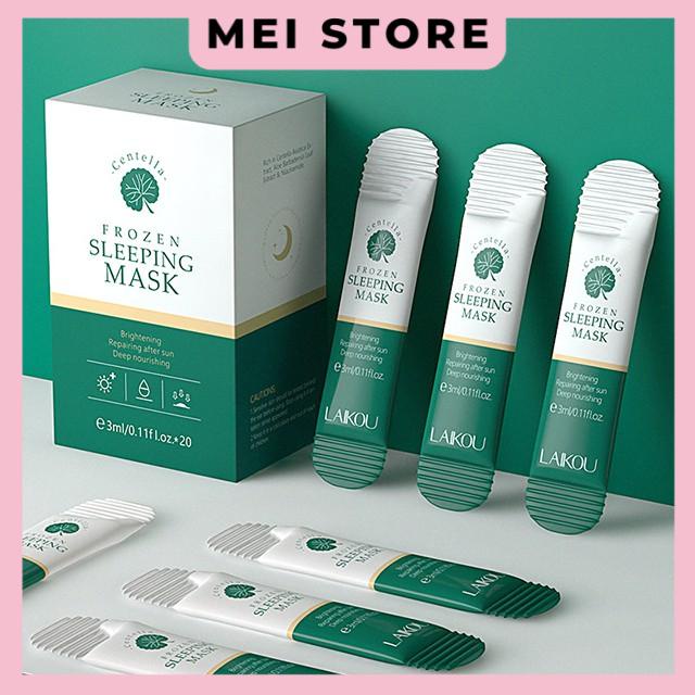 Mặt nạ LaiKou Collagen Centella Frozen Sleeping Mask - Hộp 20 Gói