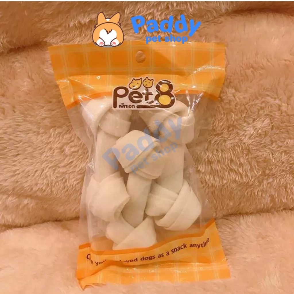 Xương Da Bò Pet8 Snack Cho Chó (Nhập Khẩu Thái Lan)