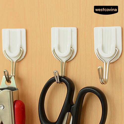 Bộ 6 Móc Treo Đồ Dán Tường Bằng Thép Không Gỉ Tiện Dụng