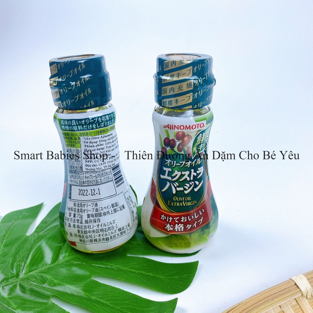 DẦU OLIVE EXTRA VIRGIN AJINOMOTO NHẬT BẢN – CHAI 70G