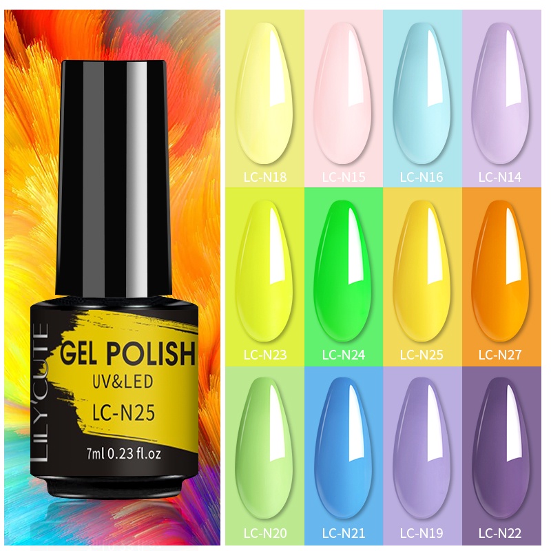 Lọ Gel Sơn Móng Tay UR SUGAR Màu Neon Lâu Trôi 7ml