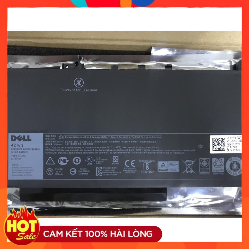 [Mã 273ELHA100K0 hoàn 7% đơn 500K]  HÀNG ZIN  Pin (Battery) Dell Latitude E7270 E7470 7CJRC New Original