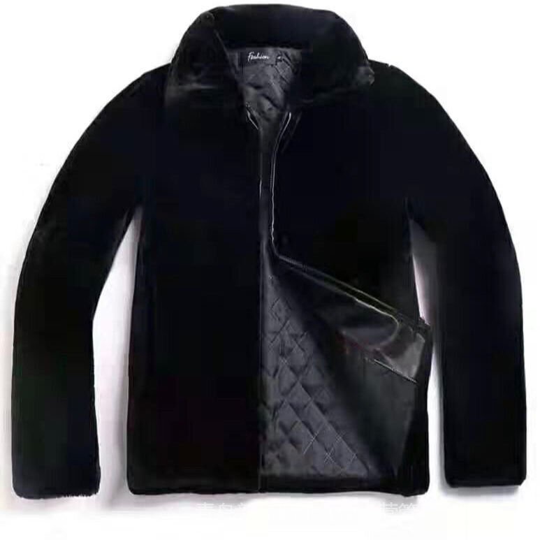 Áo Khoác Giả Lông Chồn Dáng Ôm Dày Dặn Thời Trang Mùa Đông Hàn Quốc Dành Cho Nam