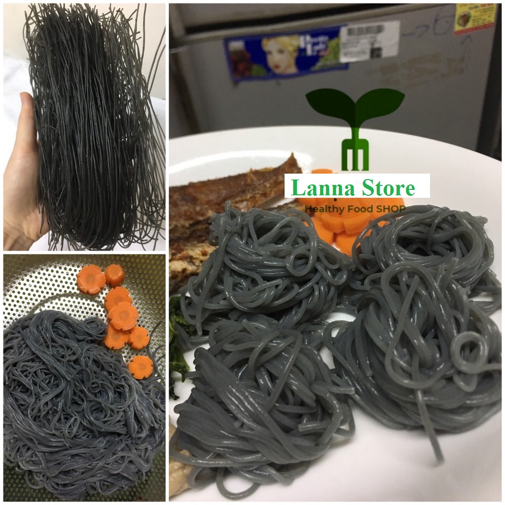 Bún gạo lứt ĐEN, mì gạo lức huyền mễ ăn eatclean giảm cân ăn kiêng healthy gói 500gr