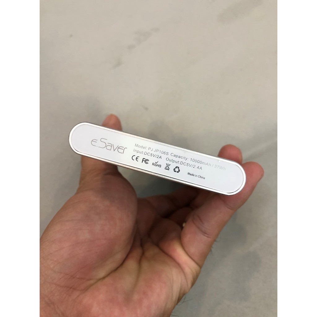 Pin sạc dự phòng Polymer 10.000 mAh Type C eSaver PJ JP106S