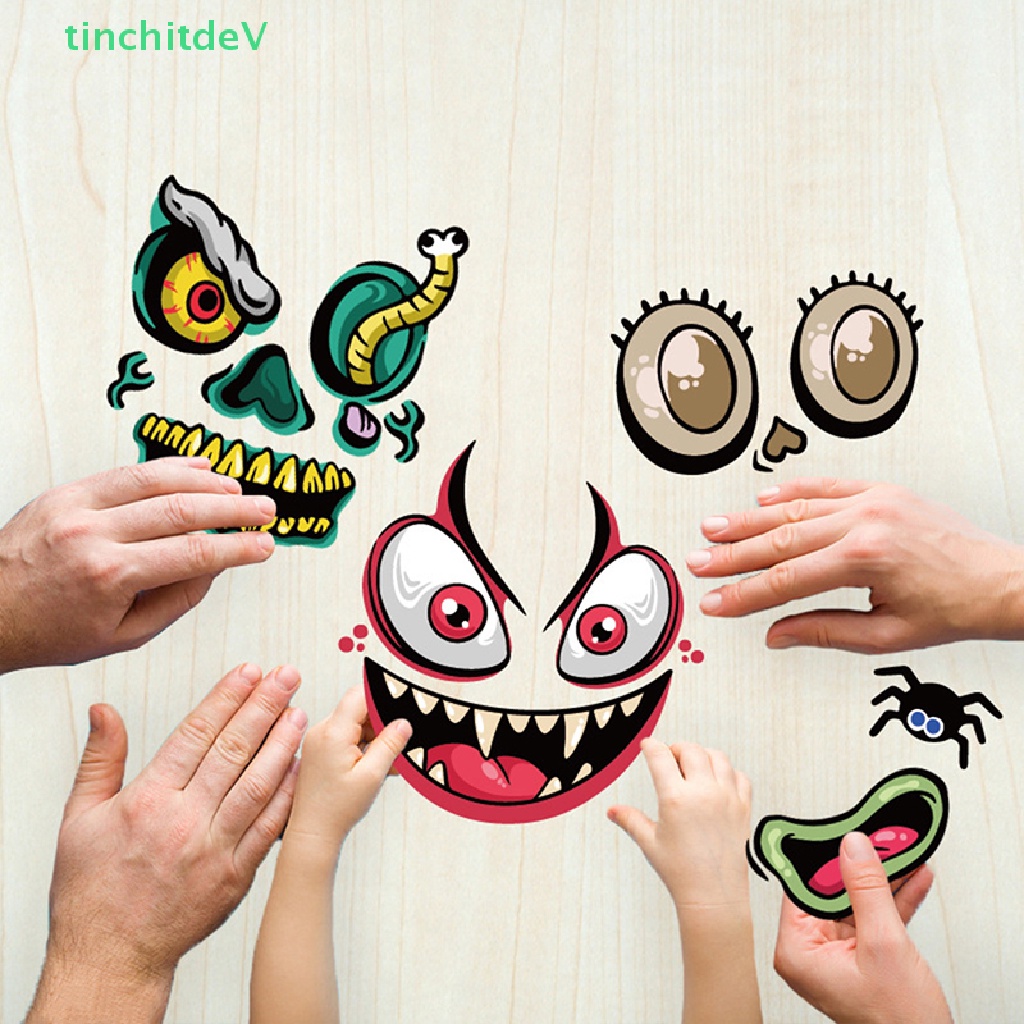 Miếng Dán Họa Tiết Bí Ngô / Emoji Dễ Thương Dùng Trang Trí Vali / Laptop / Xe Hơi DIY