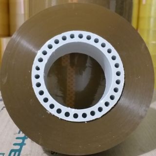 Combo 6 cuộn băng dính 1kg/cuộn vàng đục lõi lỗ