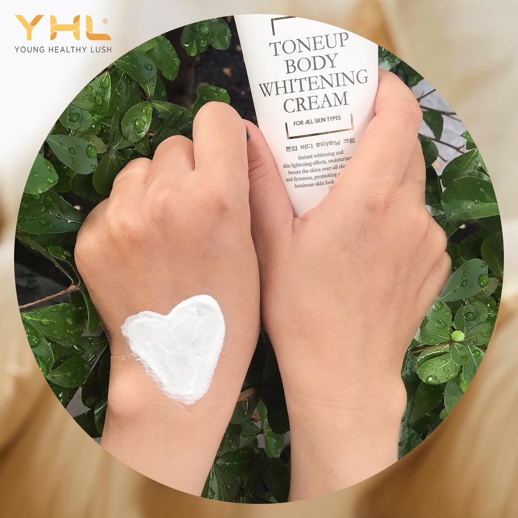 Kem Dưỡng Trắng Da Body YHL Cấp Ẩm Tăng Độ Đàn Hồi Làm Mờ Vùng Da Sạm Tối Màu 150ml Hàn Quốc