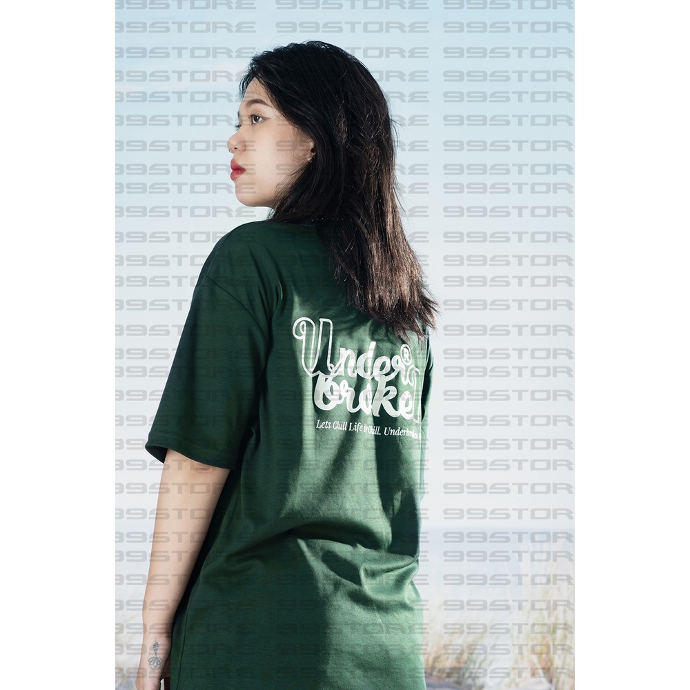 Áo Xanh Lá UNDERBROKEN Áo Thun Tay Lỡ Unisex 100% Cotton, Áo Phông Rộng Mẫu Mới 2022 99 store | BigBuy360 - bigbuy360.vn