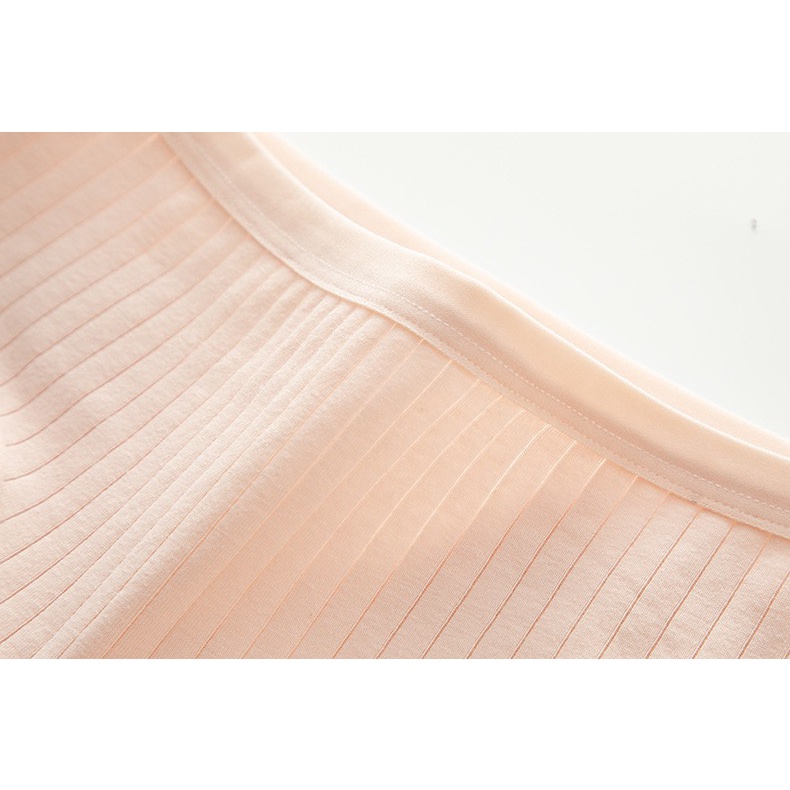 Quần lót thun cotton nữ đơn giản trơn màu nhạt có size - 8teen