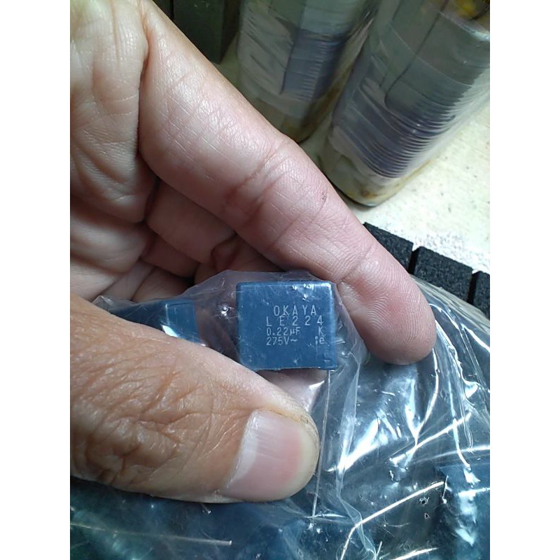 10 con Tụ dập 0.22uf/275vac hiệu Panasonic và Okaya , Japan .