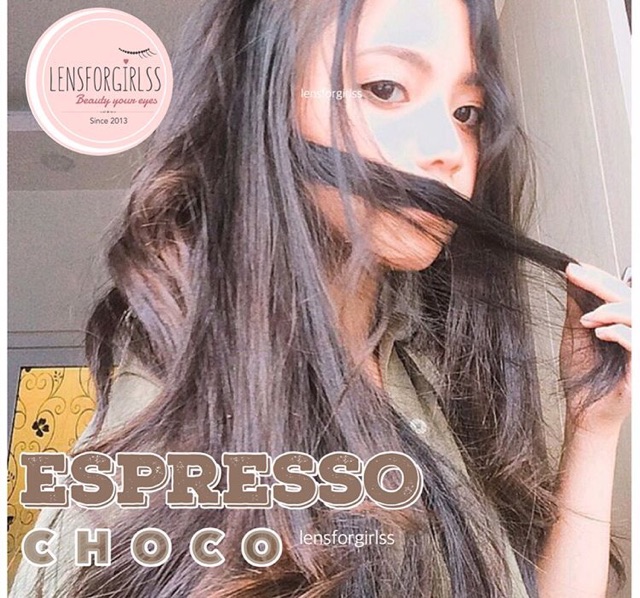 &lt;Sẵn 7.50 độ &gt; Kính áp tròng ESPRESSO CHOCO (6 tháng)