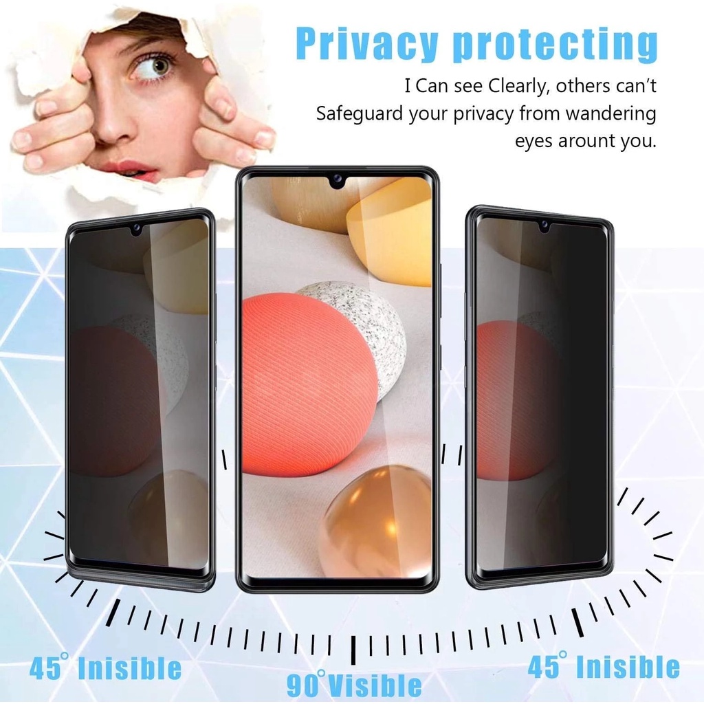 Kính cường lực chống nhìn trộm Toàn màn hình Cho OPPO Reno 8T 8Z 8 7 6 5 4 Pro 7Z 6Z 3 2 2Z 2F 5F 5Z Reno8 Reno7 Reno6 Reno5 4G 5G 2023