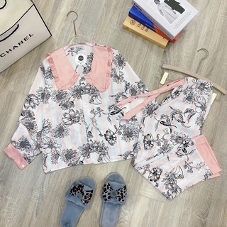 SET PIJAMA LỤA MANGO SAM SIÊU MƯỚT 🍑🍑🍑