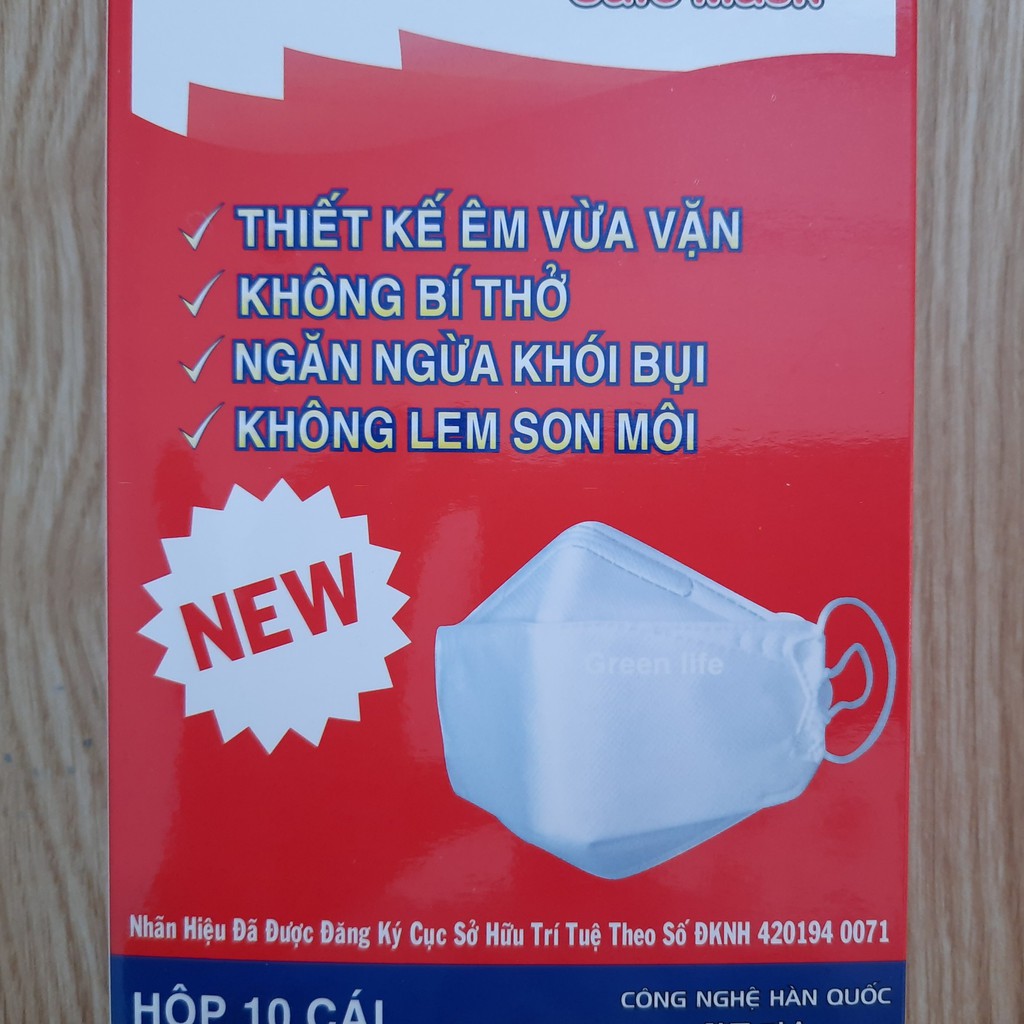 1 HỘP KHẨU TRANG 4D HELLO MASK MÀU TRẮNG (10 CÁI) | BigBuy360 - bigbuy360.vn