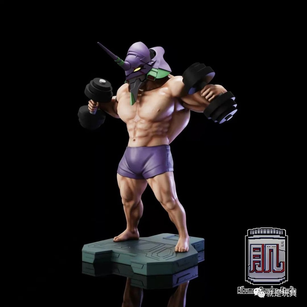 Mô Hình Nhân Vật Shinji Unit-01 Phiên Bản Cơ Bắp Cỡ Lớn 18cm Neon Genesis Muscle Evangelion-01