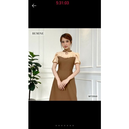 Đầm phối tay phồng siêu xinh BEMINE