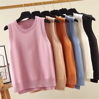 Áo len gile nữ ( sẵn đen, vàng bò sz S)