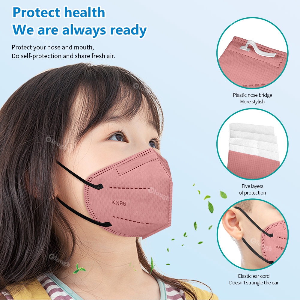 Set 10 Khẩu Trang Morandi Kn95 5 Lớp Bảo Vệ Cho Bé Ffp2