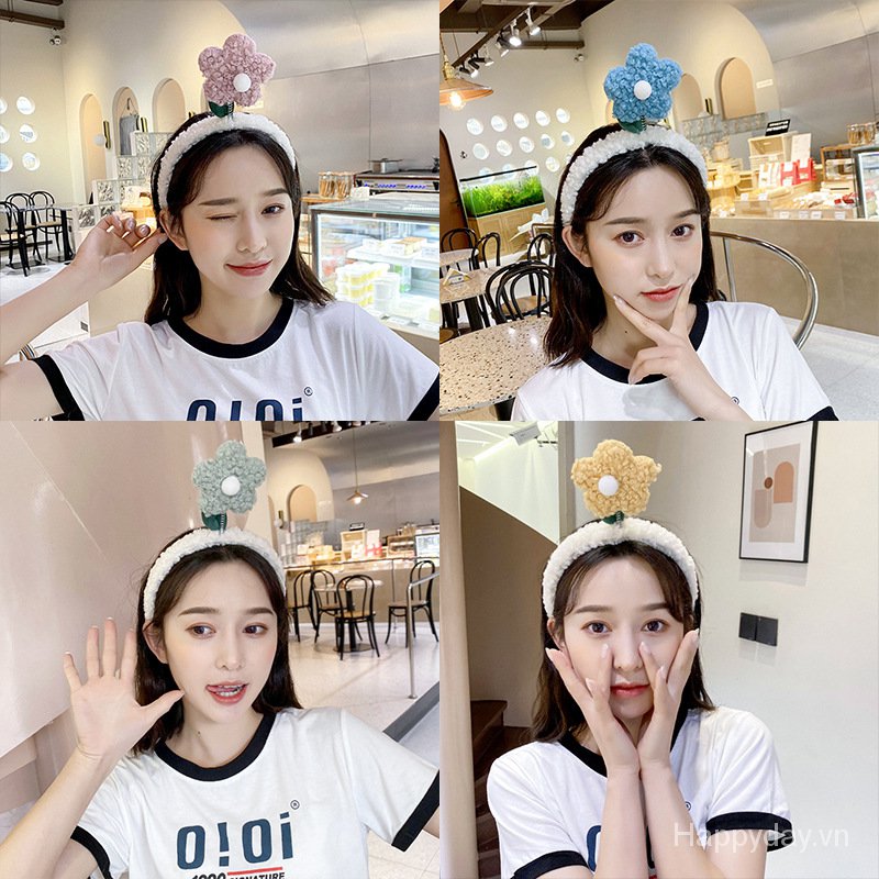 Cài tóc phối hoa tùy chọn màu thời trang xinh xắn cho nữ