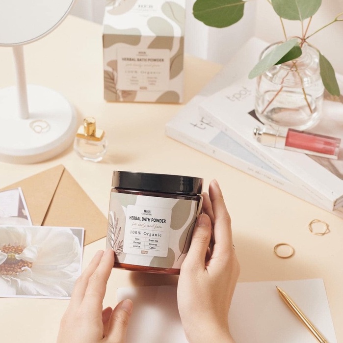 Bột Tắm Dưỡng Trắng Da Herbal Bath Powder Bột Tắm Trắng Thảo Dược 300gr