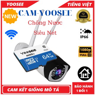 [Hot] CAMERA IP YOOSEE NGOÀI TRỜI S10 4 LED 1080P [CHÍNH HÃNG]