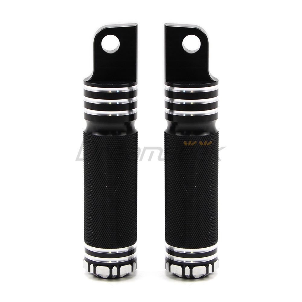 Bàn Đạp Để Chân Bằng Nhôm Màu Đen Cho Xe Mô Tô Harley Sportster XL 883 1200 Iron 883