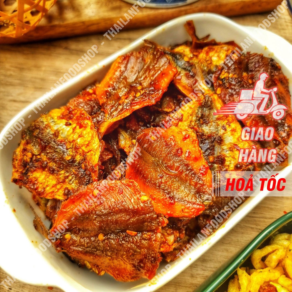 Khô Cá Chỉ Vàng Sốt Sate Lon 300Gram