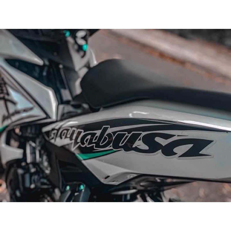 Tem rời Exciter 150 Hayabusa trắng xanh