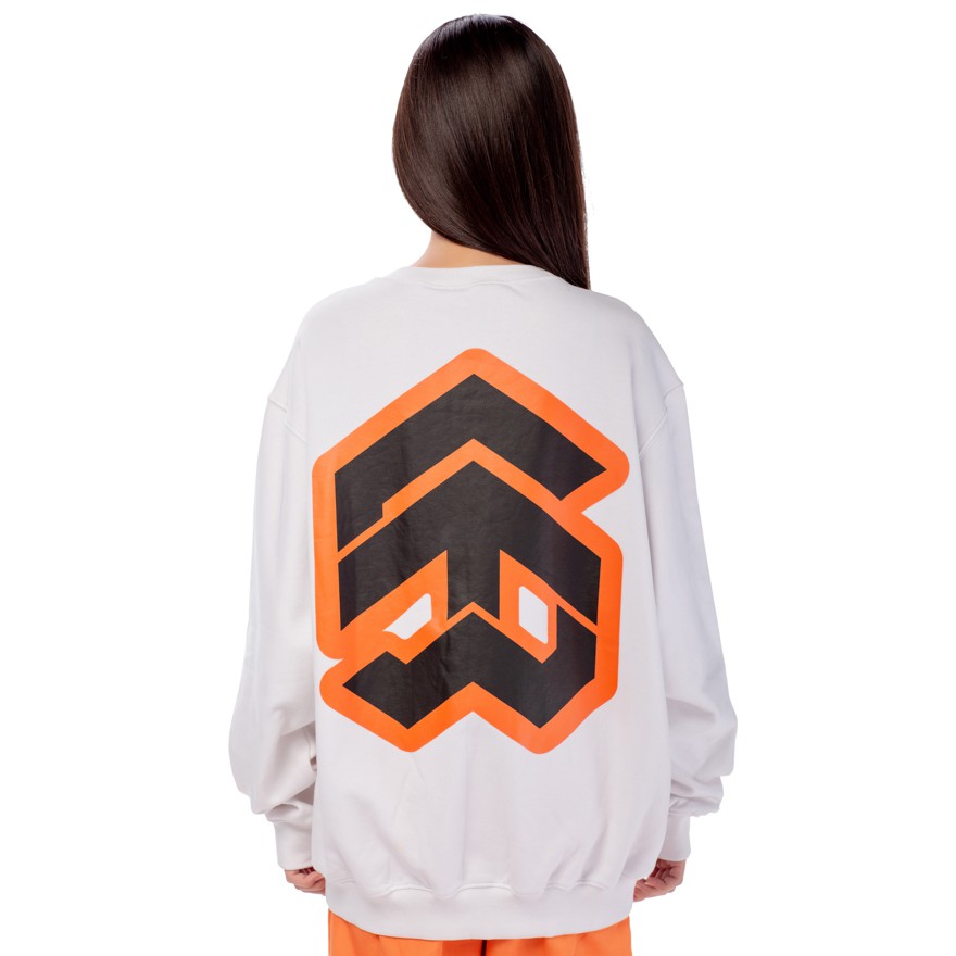 5THEWAY® /stroke/ BIG LOGO SQUARE SWEATER™ in WHITE aka Áo Sweater Trắng | BigBuy360 - bigbuy360.vn
