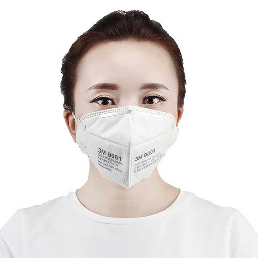 Khẩu trang 3M 9001 chính hãng, khẩu trang lọc bụi mịn PM 2.5 theo chuẩn KN90