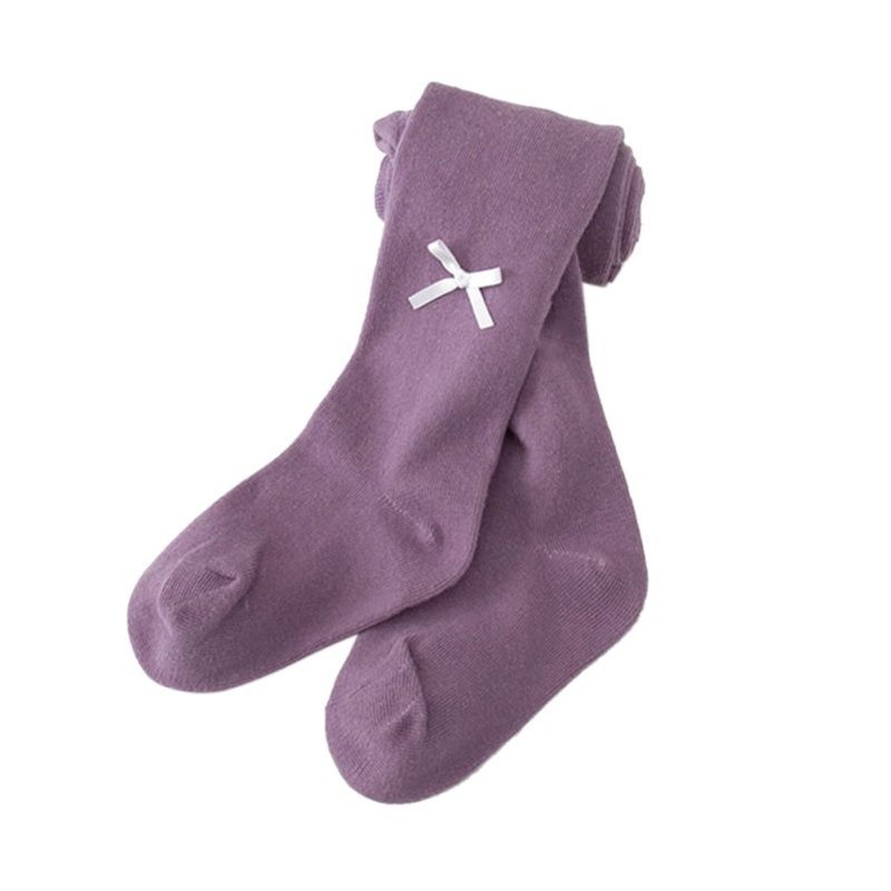 Tất co giãn phối họa tiết nơ đáng yêu cho bé