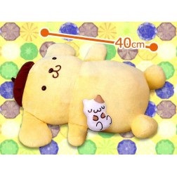 [FuRyu] Gấu bông Sanrio Pompompurin with Muffin Lying Down Plush chính hãng Nhật Bản