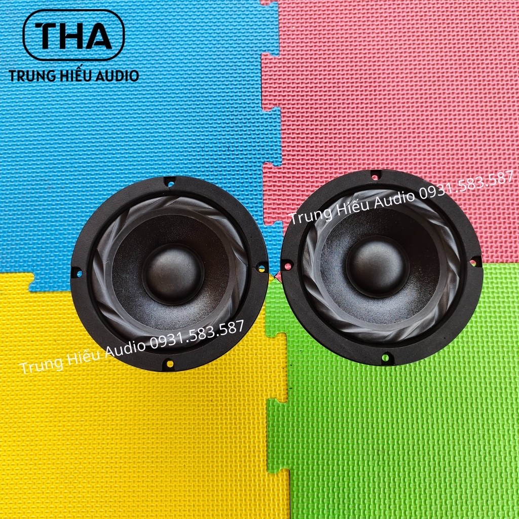 Loa Mid Trung Rời 12 cm, 8Ω, Loa Trung Thunder Gân Mút Nan Hoa, Màng Vải Đen  - Trung Hiếu Audio