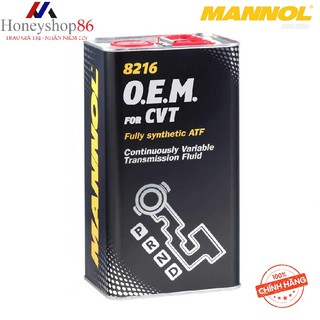 [Cao Cấp] Dầu bánh răng tổng hợp đặc biệt dành cho hộp số vô cấp CVT Mannol 8216 OEM - 4LIT HONEYSHOP86