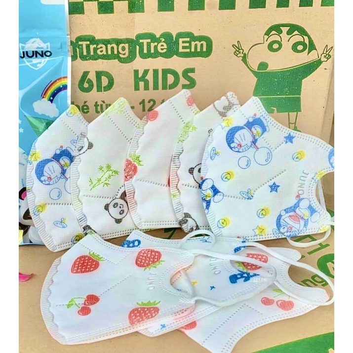 ✅ Thùng 300 cái khẩu trang y tế 6D cho bé từ 1-6 tuổi “JN”