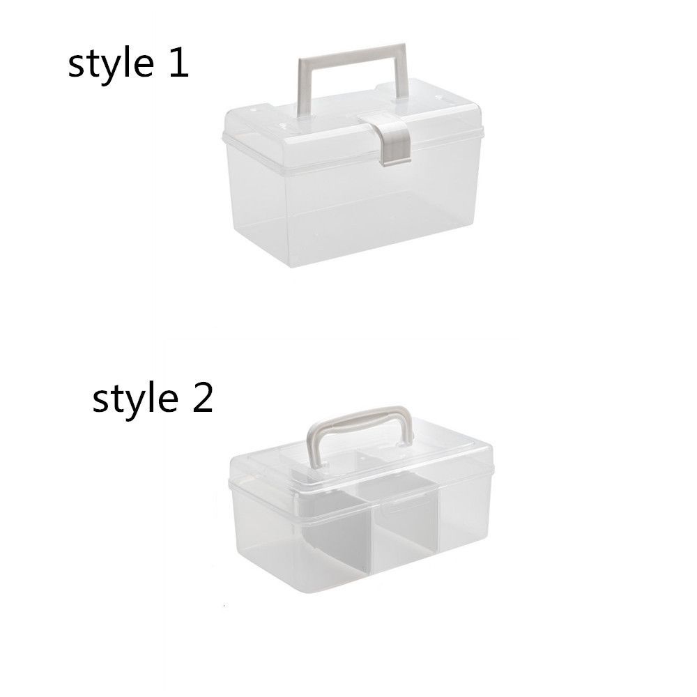 Hộp Đựng Dụng Cụ Sơ Cứu Trong Suốt Đa Năng Chống Bụi Có Nắp Đậy