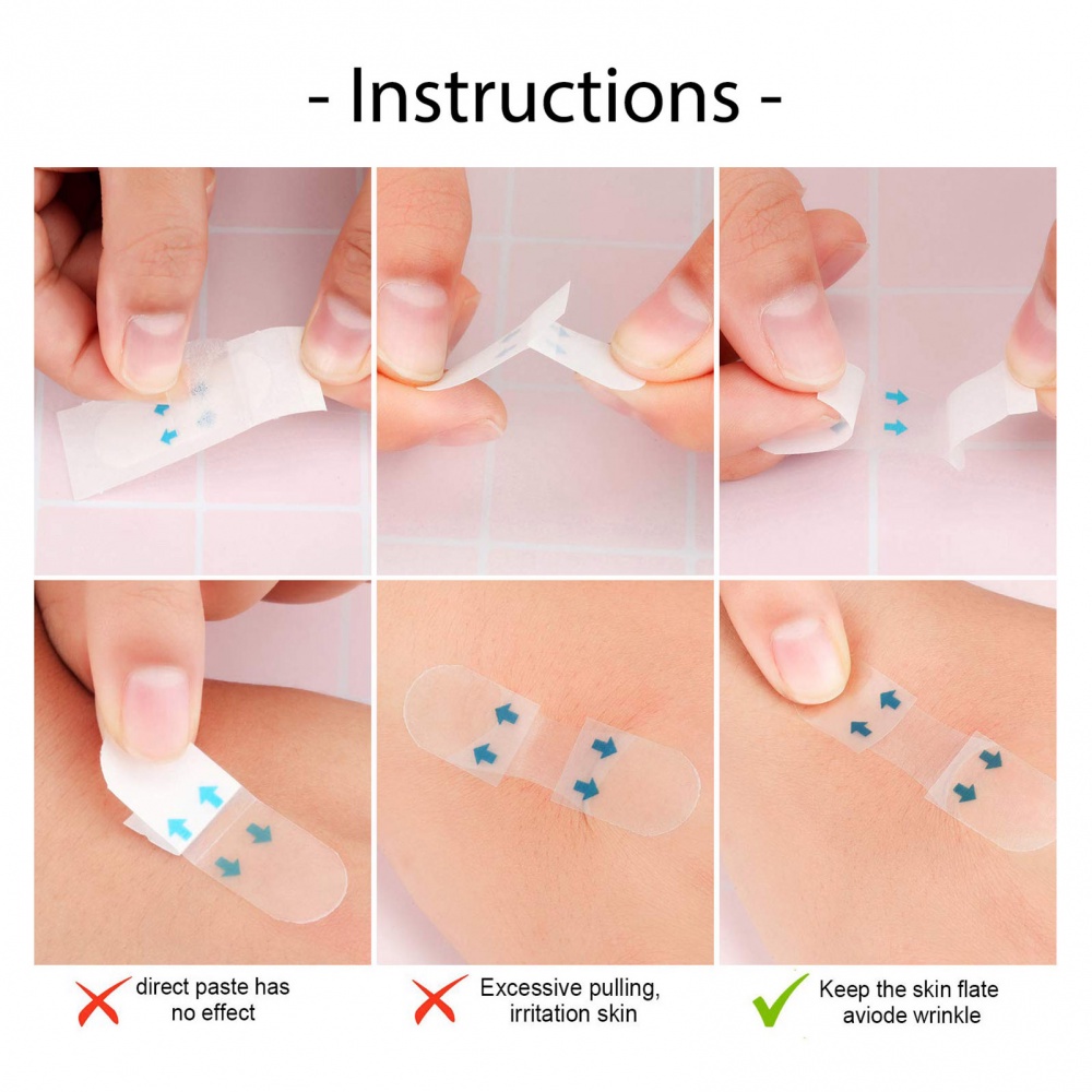 [Hàng mới về] Set 120 miếng dán nâng cơ mặt vô hình chống nếp nhăn chống thấm nước tiện dụng