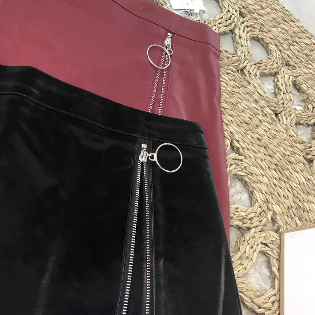 Chân váy da khóa chéo da mịn - có quần lót trong #2001 | BigBuy360 - bigbuy360.vn