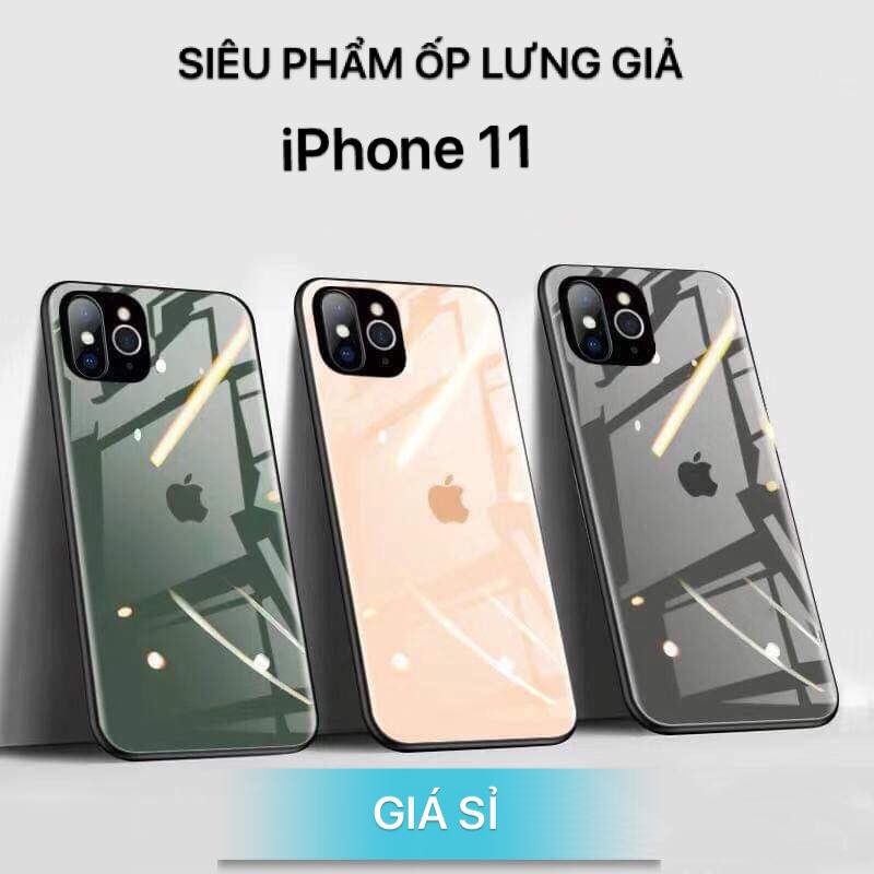 Ốp lưng kính Giả iphone 11 Dành cho iPhone7+/8+/X/XS, XR, XS MAX.