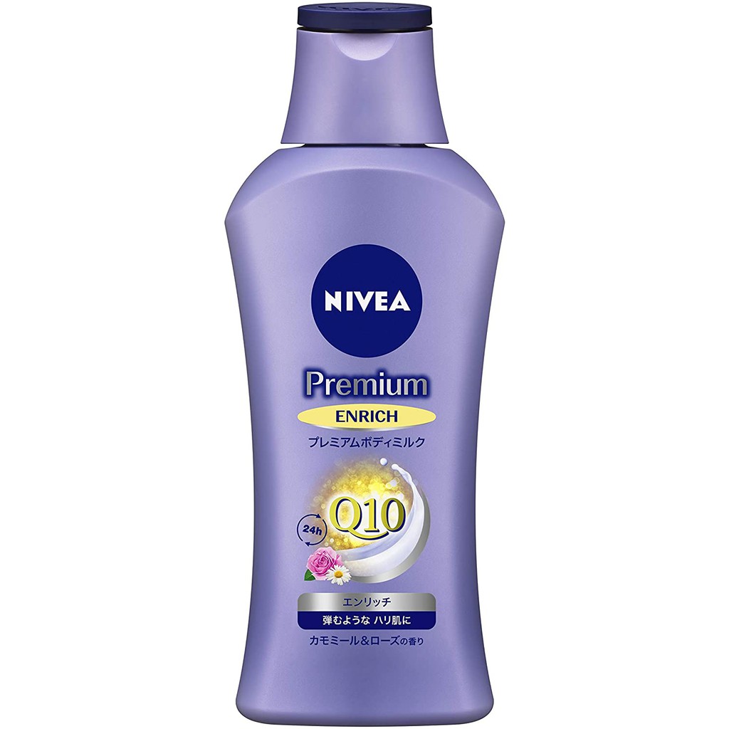 Sữa Dưỡng thể Nivea premium body milk-mùi Enrich dưỡng ẩm chống lão hóa/ hàng nhật có bill gốc [UYTIN]