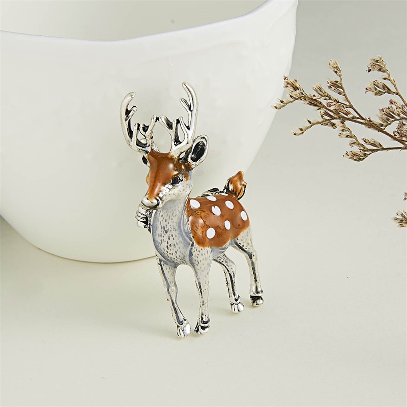 Ghim Cài Áo Hình Giày Giáng Sinh Đính Đá Sơn Dầu Phong Cách Retro Mới