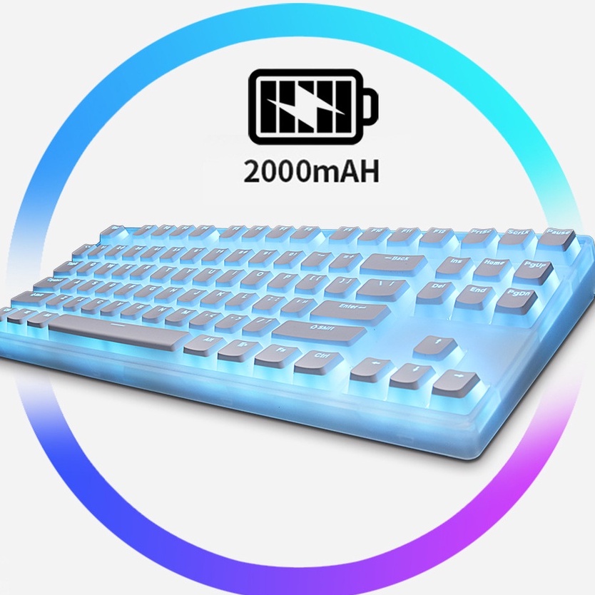 Kit Bàn Phím Cơ Custom GeanyKey GK-870 - TKL - 3 MODE - Led RGB - App macro - Đèn nhấp nháy theo nhạc