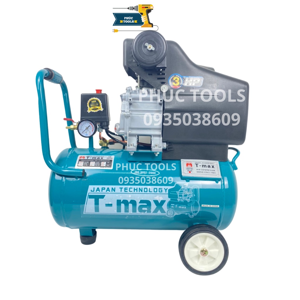 Máy nén khí TMAX 30L 3.5 HP có dầu dây đồng