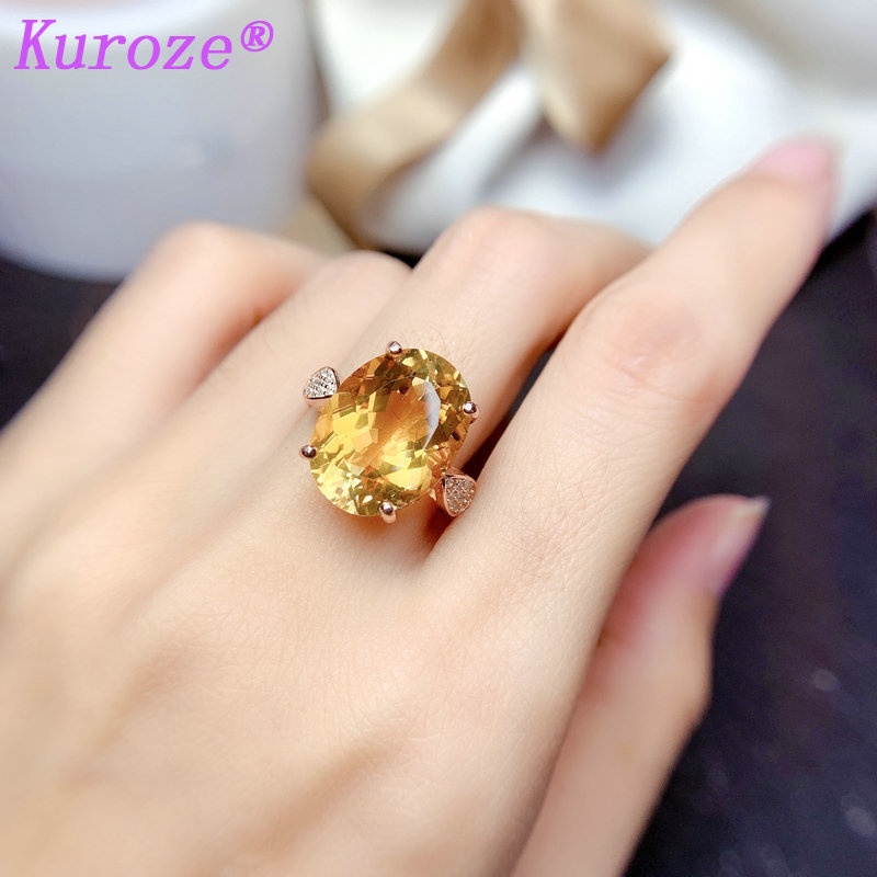 Nhẫn Tròn Mạ Vàng Hồng 18K Đính Đá Kim Cương Nhân Tạo Kuroze